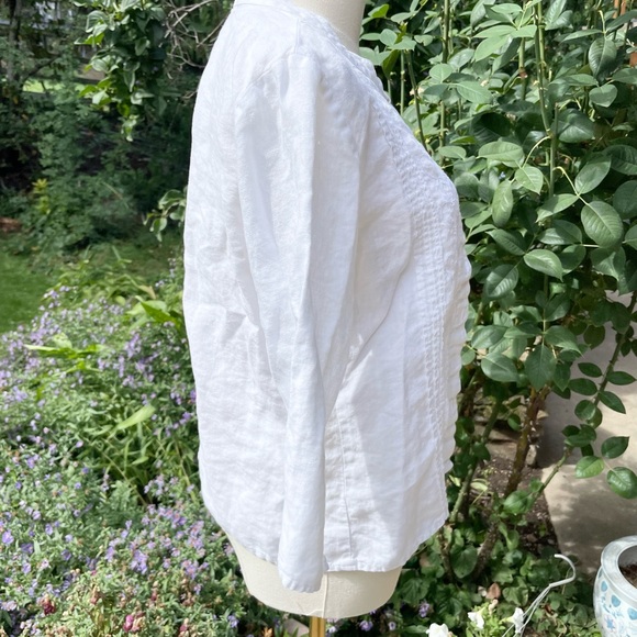 J.Jill Linen Button Down Blouse - Picture 4 of 8